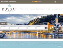 Tablet Screenshot of bussat-immobilier.com